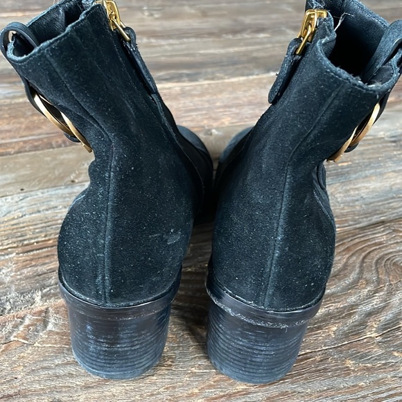 Tory Burch Marsden black suede heeled booties EUC size 7.5/8 - Picture 8 of 13
